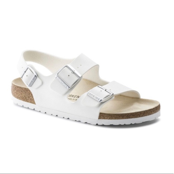 NWT WHITE BIRKENSTOCK MILANO SANDAL SZ 8